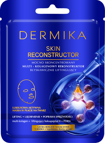 DERMIKA SKIN RECONSTRUCTOR Luksusowa aktywna maska w płacie na twarz