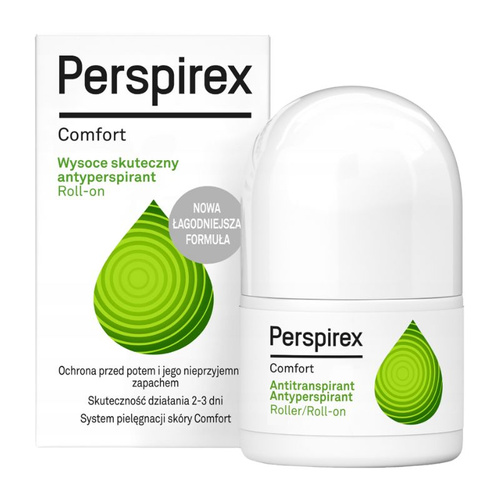 Perspirex Comfort Antyperspirant roll-on (2-3 dni) - skóra delikatna i wrażliwa 20ml
