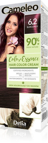 DELIA COSMETICS Cameleo Color Essence Krem koloryzujący nr 6.2 - burgundy