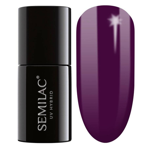 SEMILAC Lakier hybrydowy 015 Plum - 7 ml