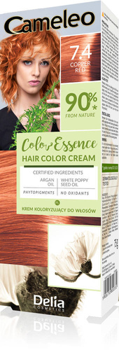 DELIA COSMETICS Cameleo Color Essence Krem koloryzujący nr 7.4 - copper red
