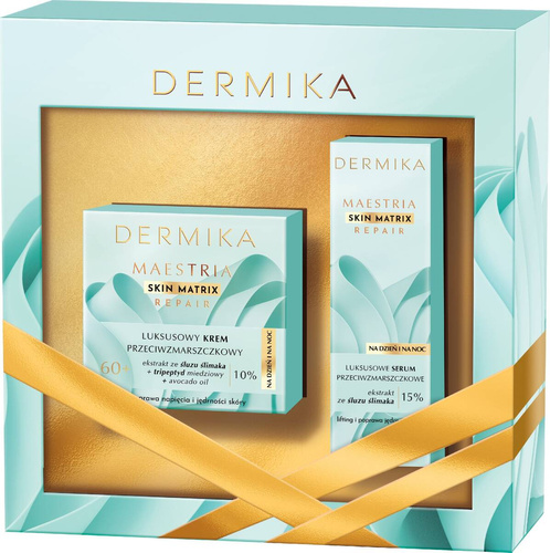 DERMIKA Zestaw Prezentowy Maestria Skin Matrix Repair 60+ Krem na Dzień i Noc 50 ml + Serum 30 ml
