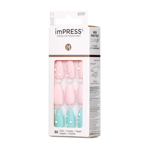 KISS Sztuczne Paznokcie samoprzylepne imPress - KIMM06 (rozmiar M) 1op.(30szt)