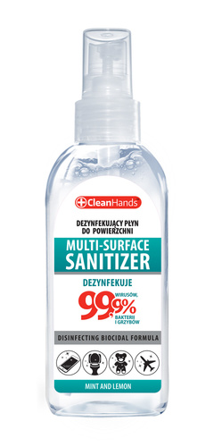 CLEANHANDS Antybakteryjny Spray do Dezynfekcji Powierzchni 100 ml
