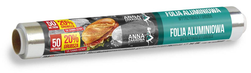 ANNA ZARADNA Folia aluminiowa 20% grubsza 50m rolka - 1 szt.