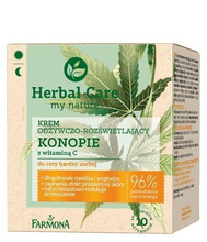 Farmona Herbal Care Krem odżywczo-rozświetlający Konopie z witaminą C - cera bardzo sucha 50 ml