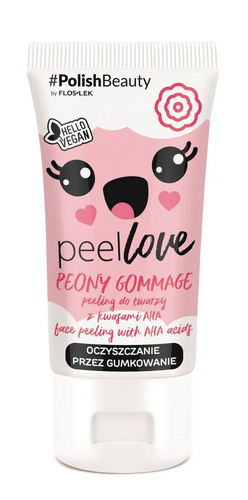 Floslek PeelLove Peeling do twarzy z kwasami AHA Peony Gommage  75ml