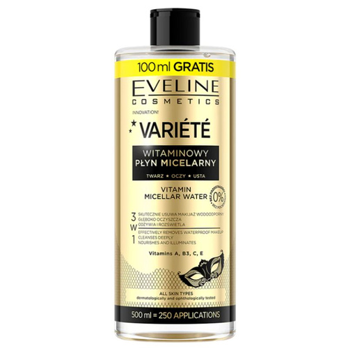 EVELINE VARIETE Płyn micelarny witaminowy 500 ml