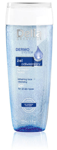 Delia Cosmetics Dermo System Żel odświeżający do mycia twarzy  200ml