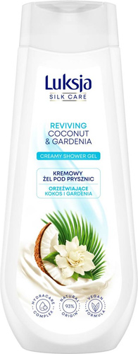 Luksja Silk Care Orzeźwiający Kremowy Żel pod prysznic -  Kokos i Gardenia  500ml