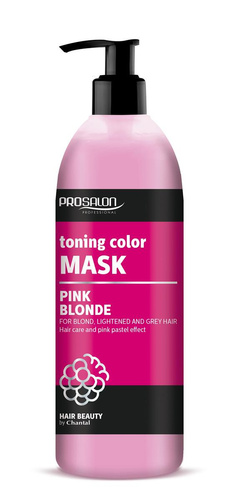 CHANTAL ProSalon Pink Blonde Maska tonująca kolor do włosów blond,rozjaśnianych i siwych 500g