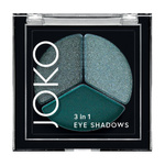 JOKO Cień do powiek 3in1 trio 02 Emerald Green