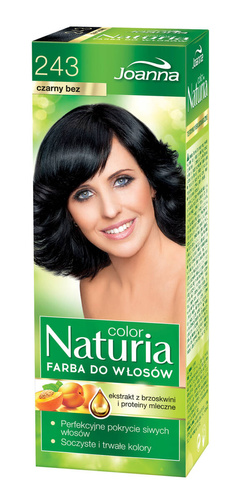 Joanna Naturia Color Farba do włosów nr 243-czarny bez  150g