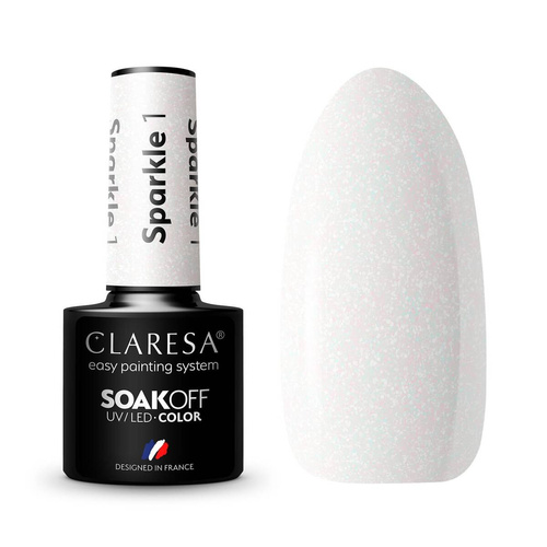 CLARESA Lakier hybrydowy Sparkle nr 1 5g