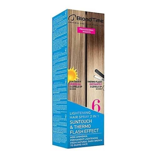 BLOND TIME 6 - Spray Rozjaśniający do Włosów 2 w 1 z Termoochroną i Ochroną UV, 200 ml