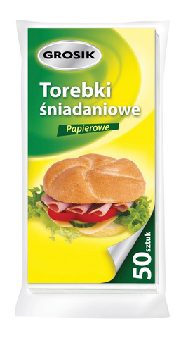 Sarantis Jan Niezbędny Grosik Torebki śniadaniowe papierowe -50szt