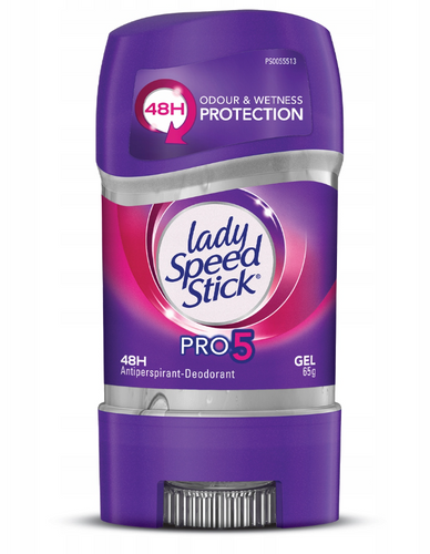 Lady Speed Stick Pro 5 in 1 Antyperspirant w Żelu 65 g