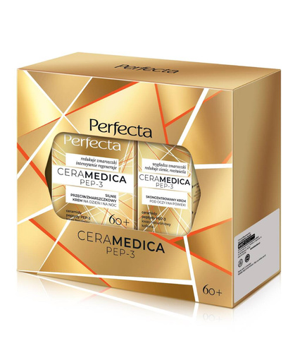 PERFECTA Zestaw prezentowy Ceramedica PEP-3 (krem 60+ na dzień i noc + krem pod oczy i na powieki)