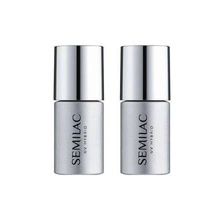 Semilac Zestaw Baza budująca Base + Top nabłyszczający do paznokci hybrydowych