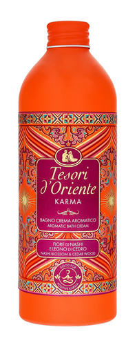 TESORI D'ORIENTE Kremowy Płyn do kąpieli Karma - Kwiat Nashi & Drzewo Cedrowe 500ml