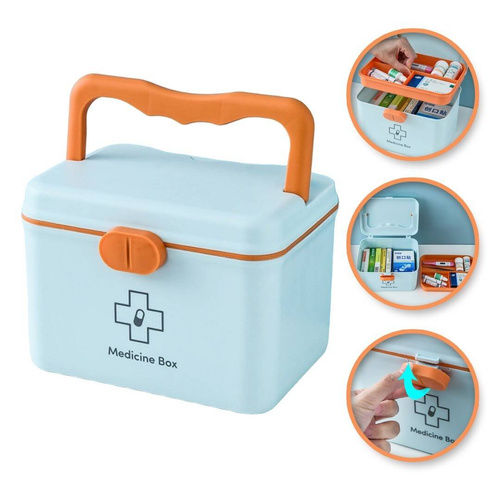 ECarla Organizer na leki CB28N -Niebieski