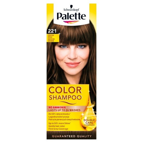 Palette Color Shampoo Szampon koloryzujący  nr 221 Średni Brąz  1op.