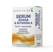 Bioelixire Serum silikonowe Jedwab + Witamina A + koenzym Q10 + Filtr UV 20 ml