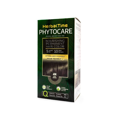 Herbal Time Phytocare Farba do włosów naturalna 4N Dark Brown