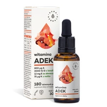 AURA HERBALS ADEK Witamina A+D3+E+K2 Krople 30 ml