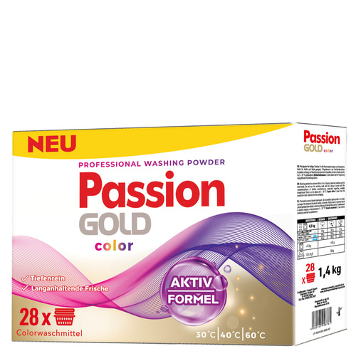 PASSION GOLD Proszek do prania Kolor 1,4 kg - Profesjonalny