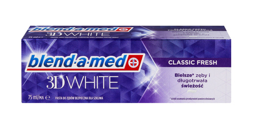 Blend-a-Med 3D White Classic Fresh Pasta wybielająca do zębów 75 ml
