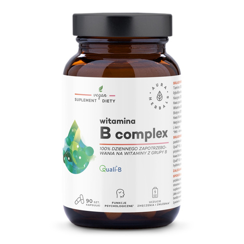 AURA HERBALS Witamina B Complex 90 kapsułek