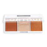 Makeup Revolution Relove Paletka Trio do konturowania twarzy - Baked Sugar