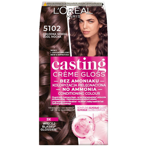 L'Oréal Casting Créme Gloss Krem koloryzujący 5102 Chłodna Mokka