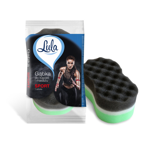 LULA Gąbka do kąpieli i masażu Sport - mix kolorów