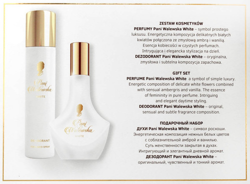Pani Walewska Zestaw prezentowy White (perfumy 30ml+ deo spray 90ml)