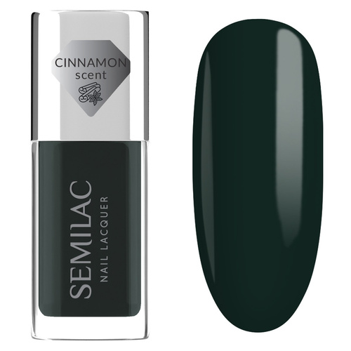 SEMILAC Nail Lacquer Klasyczny lakier do paznokci 114 Bottle Green 9 ml