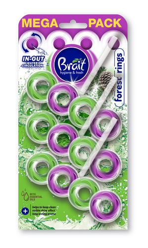 Brait Kostka WC 2-fazowa RINGS Florest 3x40g