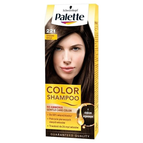 Palette Color Shampoo Szampon koloryzujący  nr 221 Średni Brąz  1op.