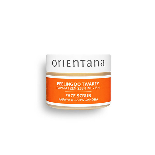 Orientana Peeling Do Twarzy Papaja I Żeń-szeń Indyjski 50g