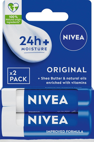 Nivea Lip Care Duo Ochronna Pomadka do Ust 4.8g x2