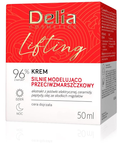 DELIA Krem Lifting Modelująco-Przeciwzmarszczkowy na Dzień i Noc 50 ml