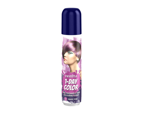 VENITA 1- Day Color Spray koloryzujący do włosów - nr 13 Magic Pink (różowy) 50ml