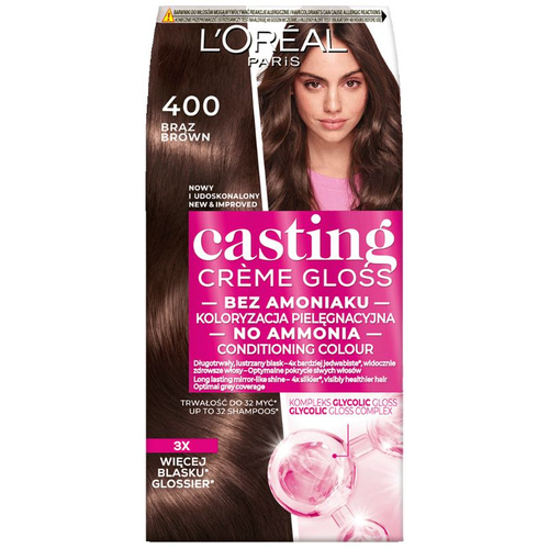 L'Oréal Casting Créme Gloss Krem koloryzujący 400 Brąz