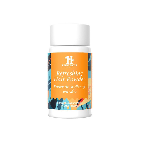 HEGRON Refreshing Hair Powder Puder do Stylizacji Włosów 10g - Odświeża i Absorbuje Nadmiar Sebum