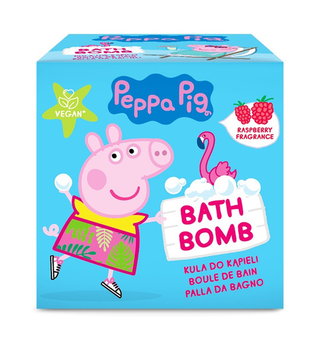 Kids Kula Musująca 165g Świnka Peppa Malina