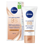 NIVEA Krem BB 5w1 na dzień 24H Nawilżenia - odcień ciemny 50 ml