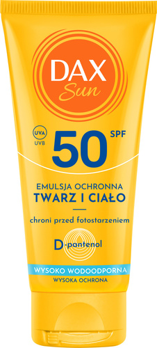 DAX Sun Emulsja Ochronna SPF 50 do Twarzy i Ciała - Travel 50 ml