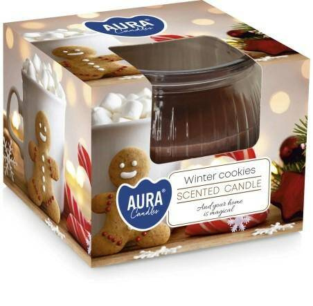 Aura Świeca zapachowa - Zimowe Ciasteczka SN69-88