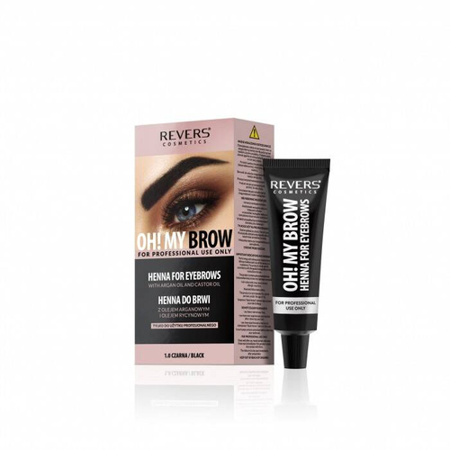 REVERS Henna kremowa do brwi OH!MY BROW 1.0 czarna